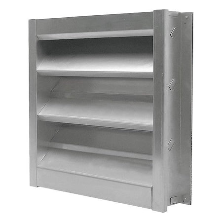 Louver,Wall Opening 36 x 36 In,Aluminum