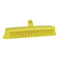 16 1/2 in Sweep Face Broom Head, Soft/Stiff Combination, Yellow