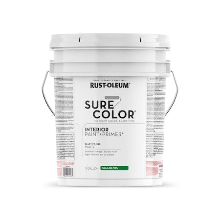 Interior Paint, White, 5 gal