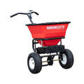 100 lbs Cap Spinner Walk Behind Spreader For Ice Melt & Rock Salt, Up to 4 ft Spread, Fixed T Handle