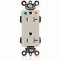 Straight Blade Receptacle, 5-20R, 20 A, 125V AC, Flush Mount, Isolated Ground