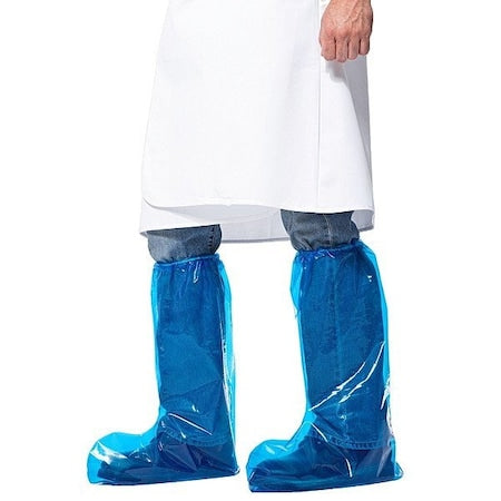 VR Shoe Covers, Polyolefin, Blue, Slip Resistant Sole: Yes , Regular