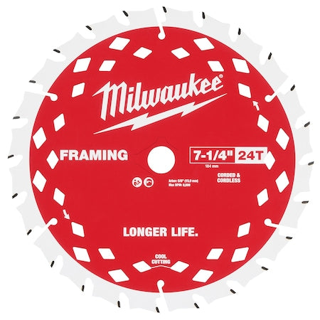 CircularSawBlade, Carbide, Dia:7.25"