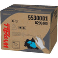 WypAll X70 Dry Wipe, 11 in x 16 3/4 in, White, Dispenser Box, 200 Sheets