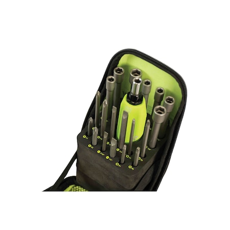 Bit Set, Steel, 19 Pieces, Hand Application