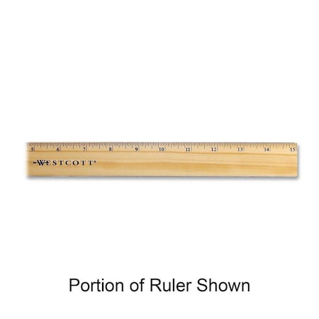 Ruler, Wood, 15 In