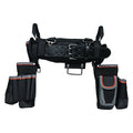 Black Ballistic Nylon Tool Belt, L, 26 Pockets, 55428