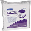 W4 Dry Cleanroom Wipes (33330), Double Bag, White, 12" x 12", Disposable, 100 Wipes/Pack, PK5