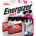 Energizer Max AA Alkaline Battery, 1.5V DC, PK4