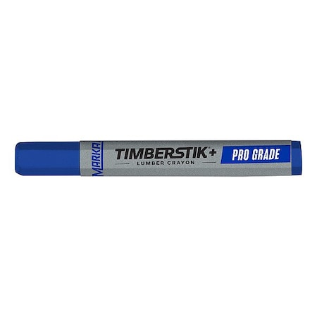 Lumber Crayon, Large Tip, Blue Color Family, Clay, 12 PK