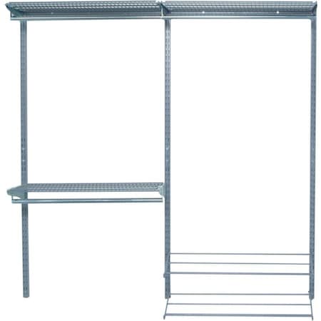 Modular Closet Garage and Laundry Organizer Kit W/ Mounting Hardware, 66" W x 63" H