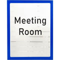 Magneto Adhesive Picture Frame, Blue, PK2