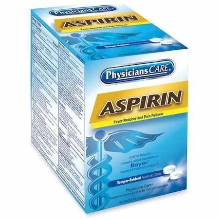 Aspirin, Tablet, 325mg, PK50