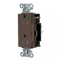 Straight Blade Receptacle, 5-15R, 15 A, 125V AC, 2 Pole, 3 Wire, Surface Mount, Grounded