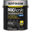 Acrylic Enamel Coating, Silver Gray, 1gal