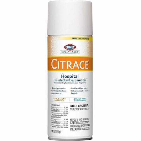 Germicidal Disinfectant Cleaner, 14 oz. Aerosol Can, Unscented, 12 PK