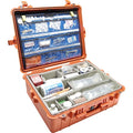Orange Protective Case, 24.39"L x 19.36"W x 8.79"D