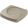 Untouchable(R) 23 gal Trash Can Lid, Swing Beige, Resin, 1 Openings 16 in W/Dia