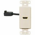 Video Wall Plate and Jack, HDMI, Lt Al