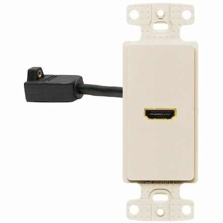 Video Wall Plate and Jack, HDMI, Lt Al