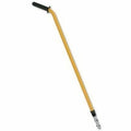 42 in to 72 in Quick Change Telescopic Handle, 1 1/8 in Dia, Yellow, Aluminum