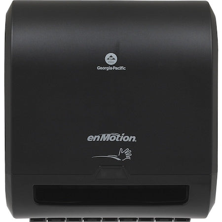 enMotion 8 in Automated Touchless Paper Towel Dispenser, Motion Activated, Wall Mount, Black