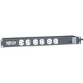 Power Strip, Hospital Grade, Rack Mounted, 5-15R-HG, 5-15P-HG, 15 ft., Black