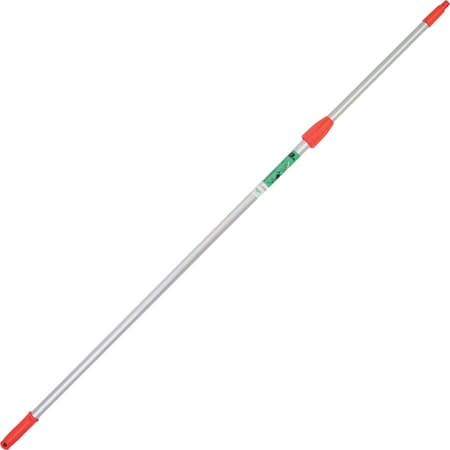 96" Threaded Extension Handle, Silver, Red, Aluminum