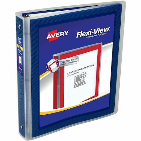 Flexi-View 3 Ring Binder, 1.5 in Ring