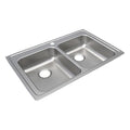 Bowl Drop-In Sink,33""x21.25""x4"",Gray