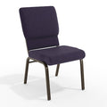 Purple Fabric Church Chair, PK4