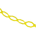 2"" x 25' Yellow Gothic Plastic Safety Chain