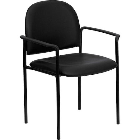 Black Vinyl Stack Chair