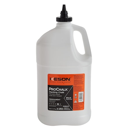 Marking Chalk, Black, Permanent, 5 lb