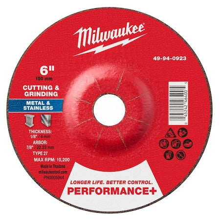 Cut-Off & Grinding Wheel, 6" dia.