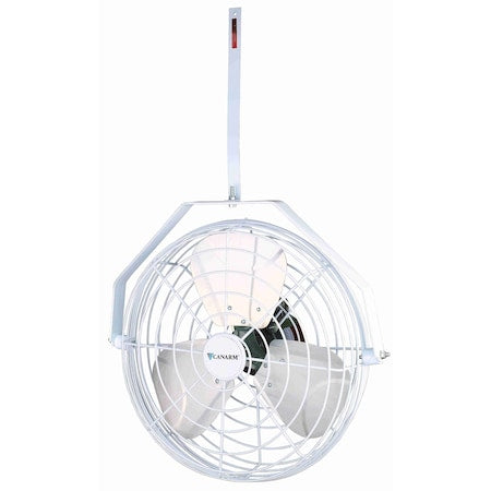 Industrial Fan, Ceiling Mount, 18 in Blade Dia, 120V, 4,227 cfm, Non-Oscillating