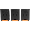 Tool Belt Clips, Black/Gray/Orange, Polyester, 0 Pockets