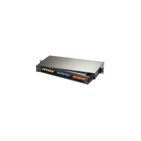 Hubbell Rack Mount Panel, 3 FSP Adapter Panels, Unloaded - 18 - 18 Port(s) - 18 x RJ-11 - 1U High - Rack-mountable