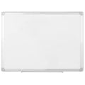 Earth Series Magnetic Steel Dry Erase Board, Recycled Frame, Marker Tray, 24x36", Aluminum Frame