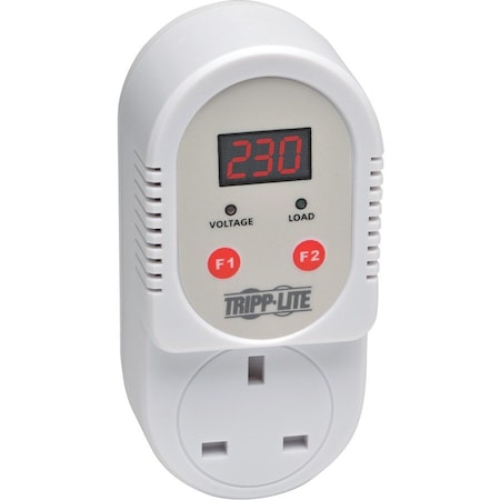 Power Strip, Surge, BS 1363A, BS1363, 0 ft., Light Gray