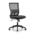 Desk Chair Modern Mesh Chair, C1, Casters, No Arms, 18-1/2" to 21-1/2" Height, Mesh, Black