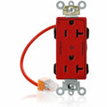 Straight Blade Receptacle, 5-20R, 20 A, 125V AC, Flush Mount, Self-Grounded