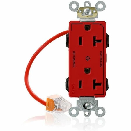 Straight Blade Receptacle, 5-20R, 20 A, 125V AC, Flush Mount, Self-Grounded
