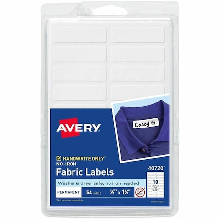 No-Iron Clothing Labels, Washer and, PK54