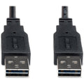 Reversible USB Cable, Black, 36in L