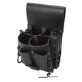 Black Leather 8 Pockets, 0258-11
