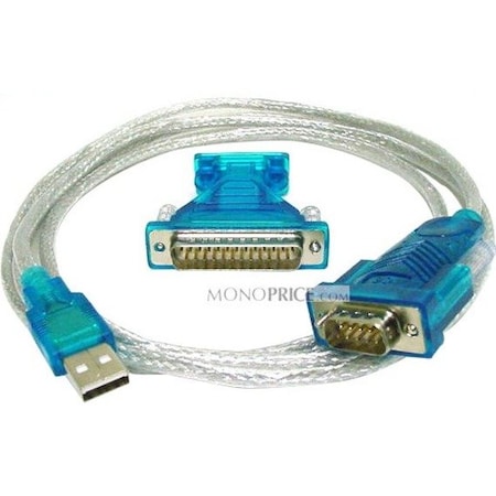 USB to RS232 DB9 male(Serial) / DB25 male Converter Cable