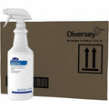 Liquid Glass Cleaner, Blue, Unscented, Trigger Spray Bottle, 12 PK