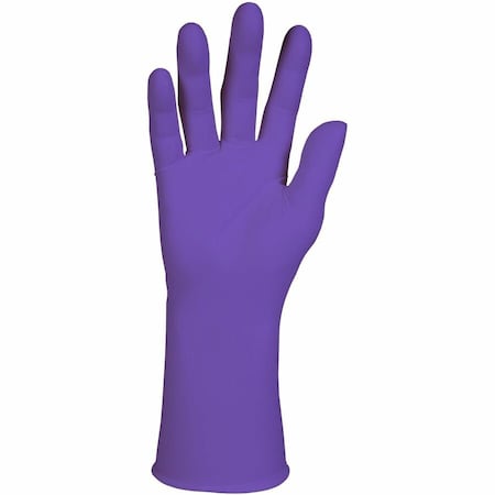 Purple Nitrile-Xtra, Disposable Gloves, 6 mil Palm, Nitrile, Powder-Free, S (7), 500 PK, Purple