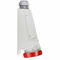 Pin & Sleeve Receptacle, 125 A, 440/460V AC, 4 Pole, Red